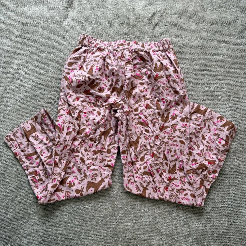 Boden Woodland Animal‎ Print Cotton Pajama Lounge Pants M